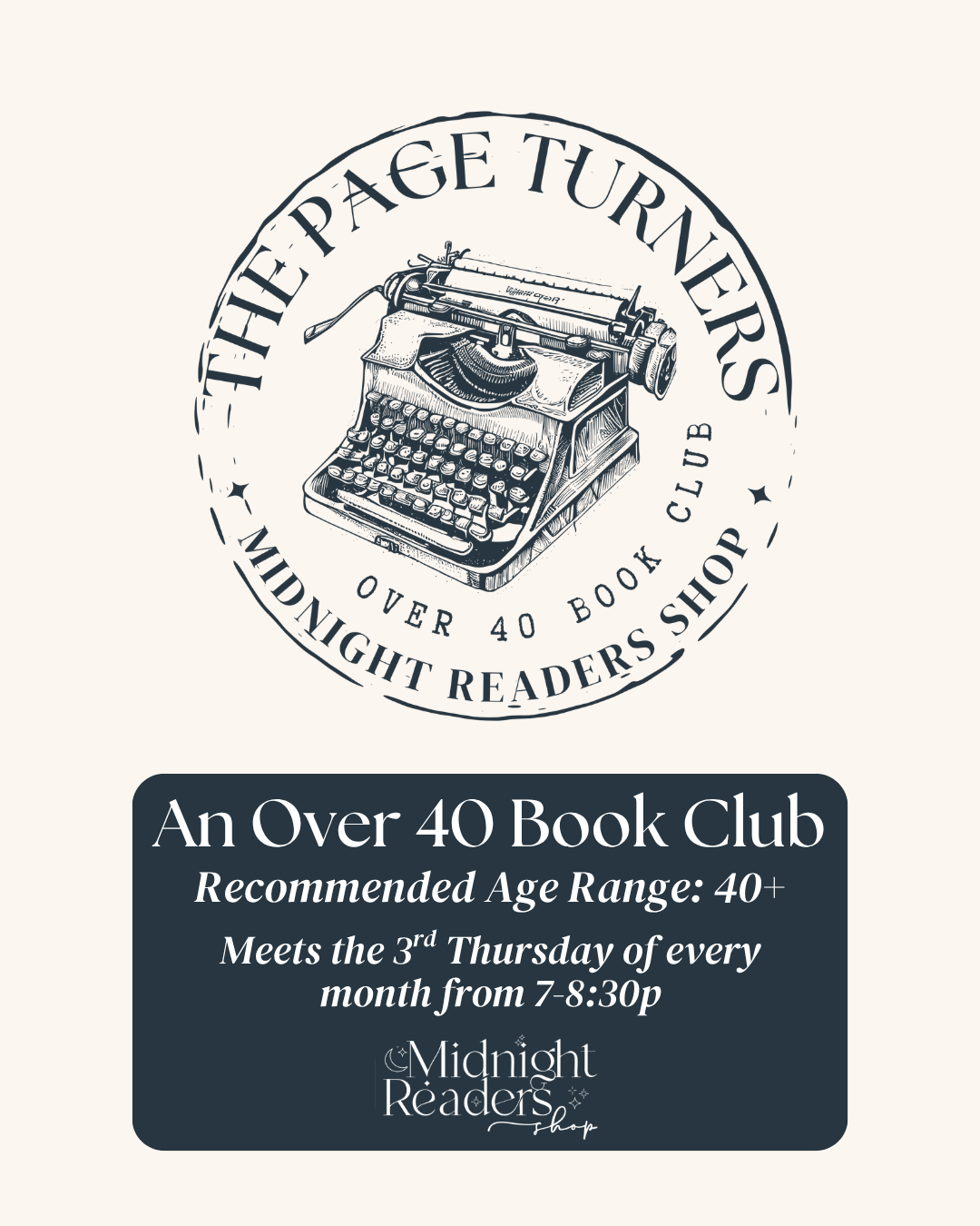The Page Turners Over 40 Book Club - All the Colors of the Dark Meeting