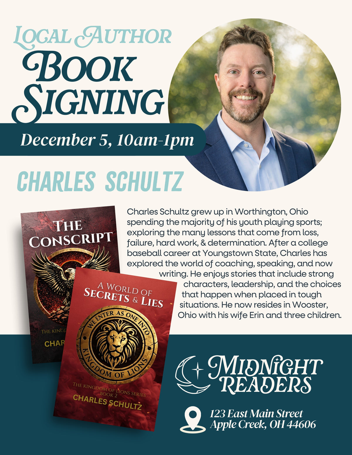 Book Signing with Local Author Charles Schultz