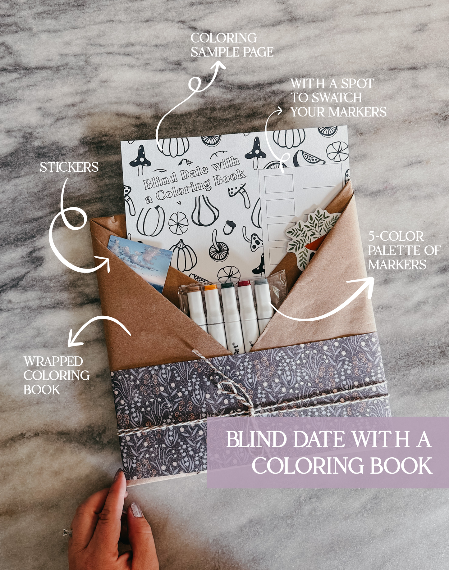Blind Date with a Coloring Book- Your creative escape