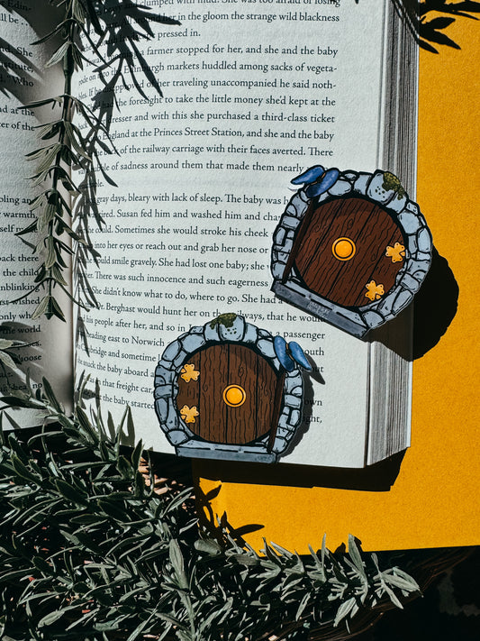 Hobbit Door Magnetic Bookmark | Hobbit Bookmarks | Fantasy Bookmark | Bookish Gift | Lord of the Rings bookmark