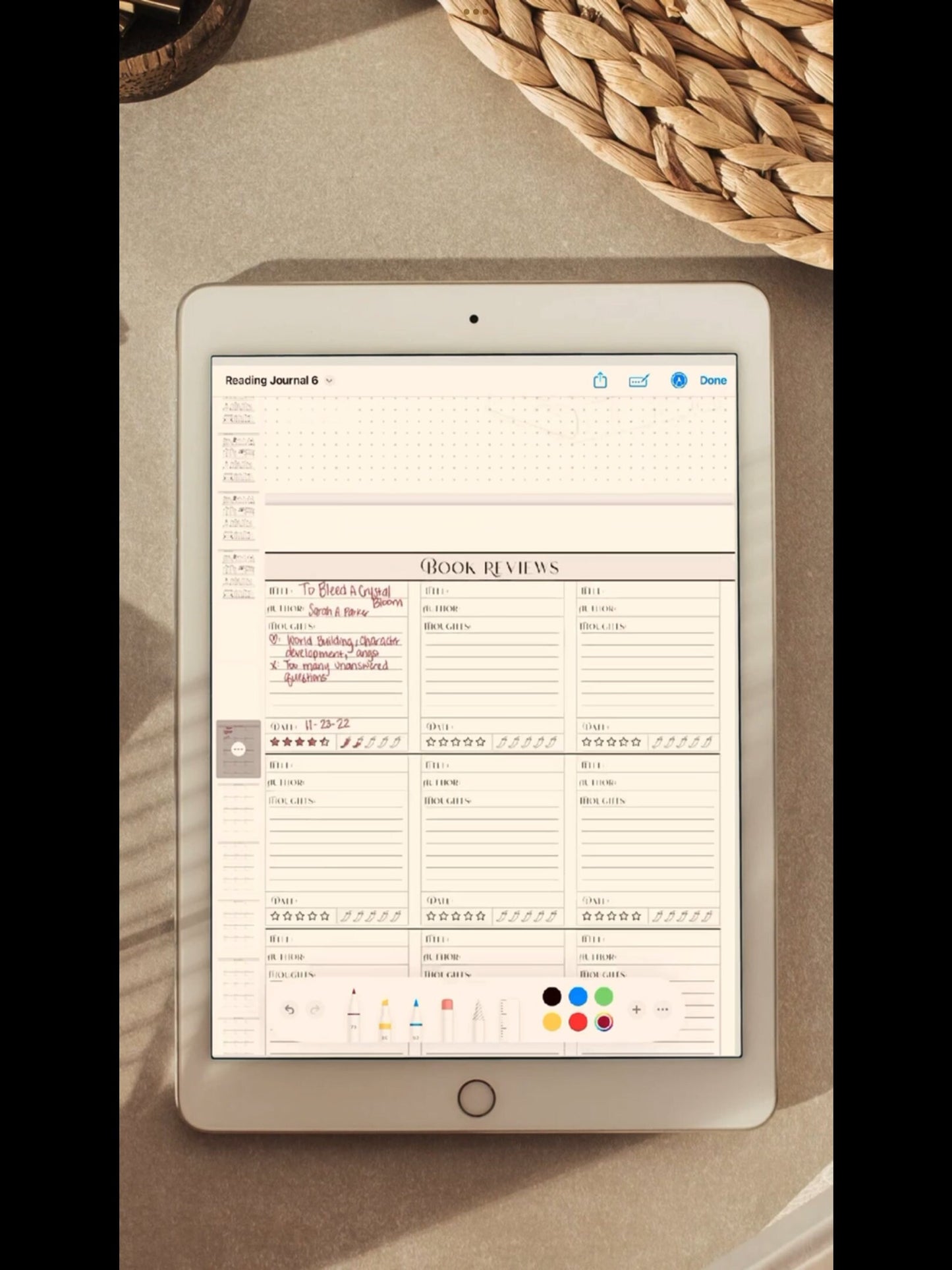 Digital Book Journal - Organize and Chronicle Your Reading Adventures