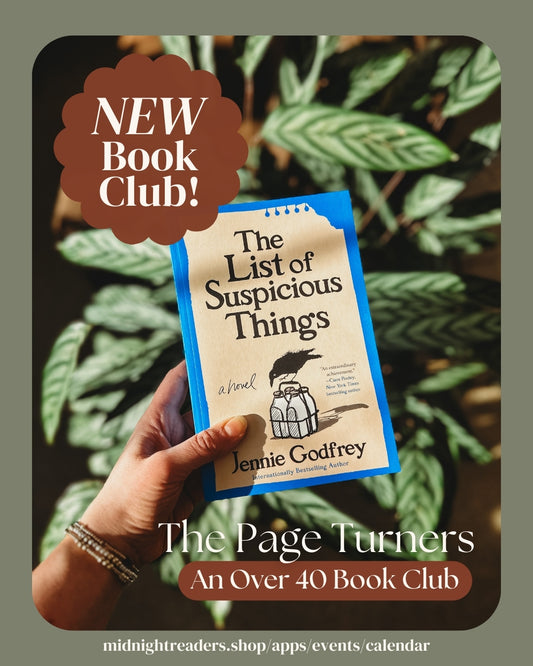 The Page Turners Over 40 Book Club - The List of Suspicious Things Meeting