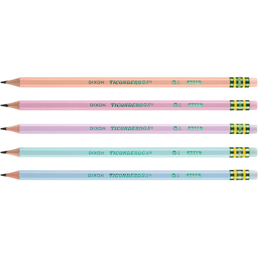 Pastel Ticonderoga #2 Pencils
