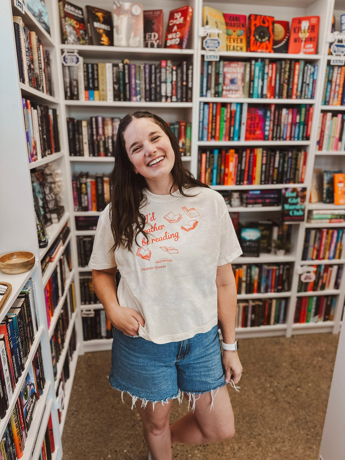 I'd Rather Be Reading Cropped T-Shirt