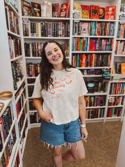 I'd Rather Be Reading Cropped T-Shirt