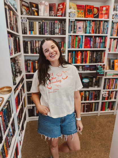 I'd Rather Be Reading Cropped T-Shirt