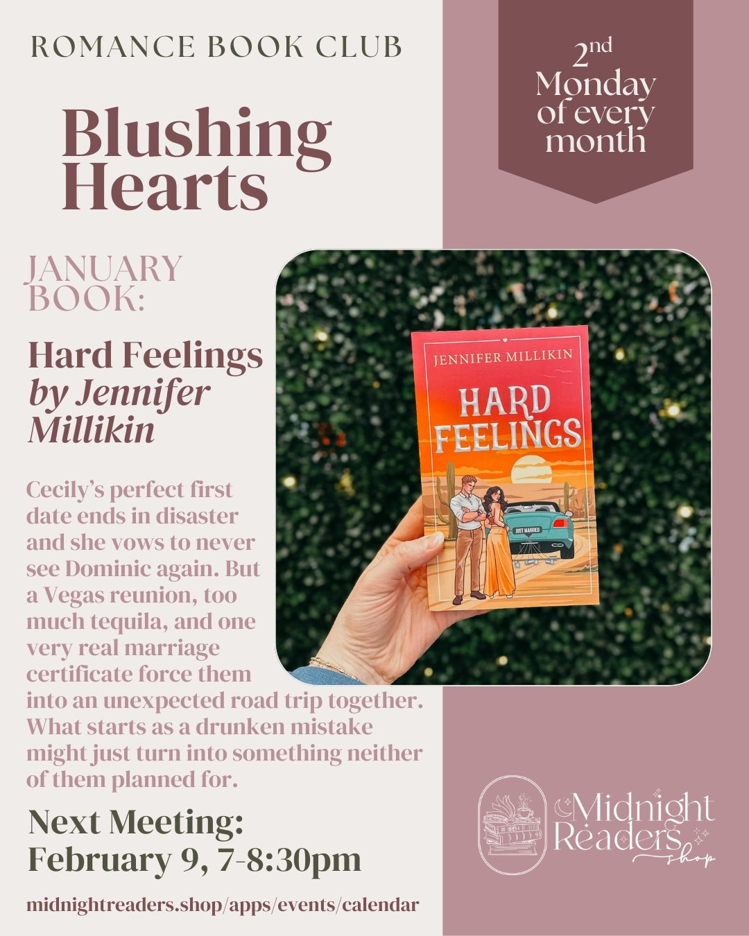 Blushing Hearts Romance Book Club - January Book Meeting