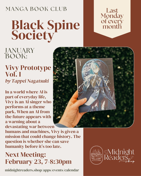 CANCELED-Black Spine Society Manga Book Club