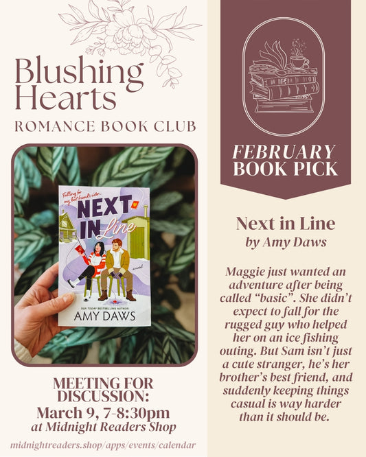 Blushing Hearts Romance Book Club - Next in Line Meeting