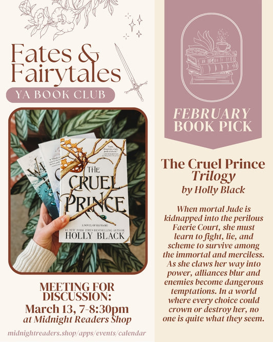 Fates & Fairytales Young Adult Book Club - The Cruel Prince Trilogy Meeting