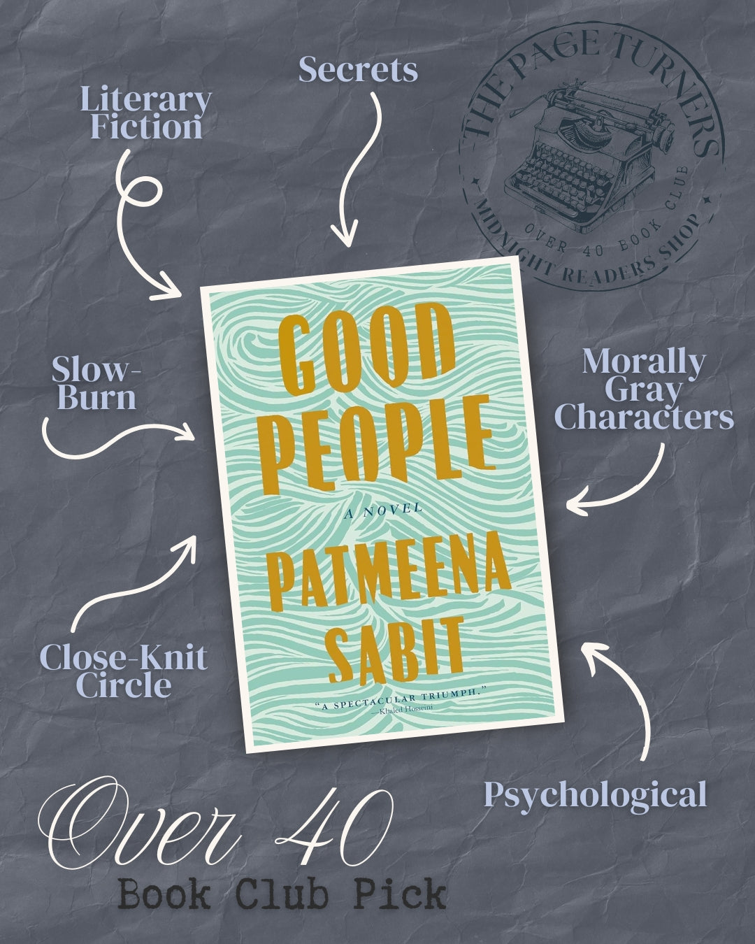 The Page Turners Over 40 Book Club - Good People Meeting