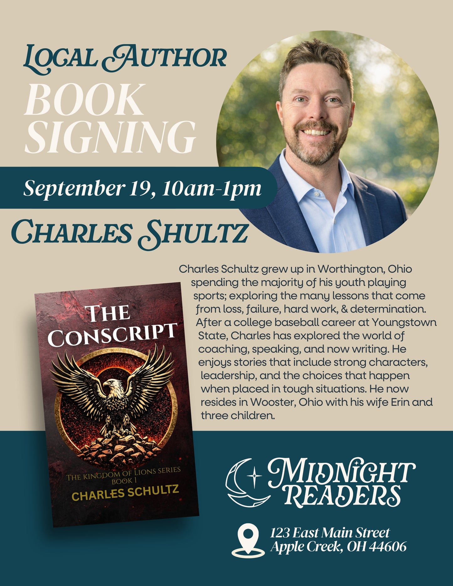 Book Signing with Local Author Charles Shultz