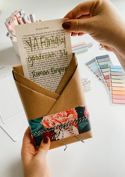 Blind date with a *NEW* book with stickers, handmade magnetic bookmark, bookmark log, annotating tabs and more | Popular Booktok Books