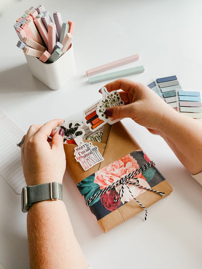 Blind date with a *NEW* book with stickers, handmade magnetic bookmark, bookmark log, annotating tabs and more | Popular Booktok Books
