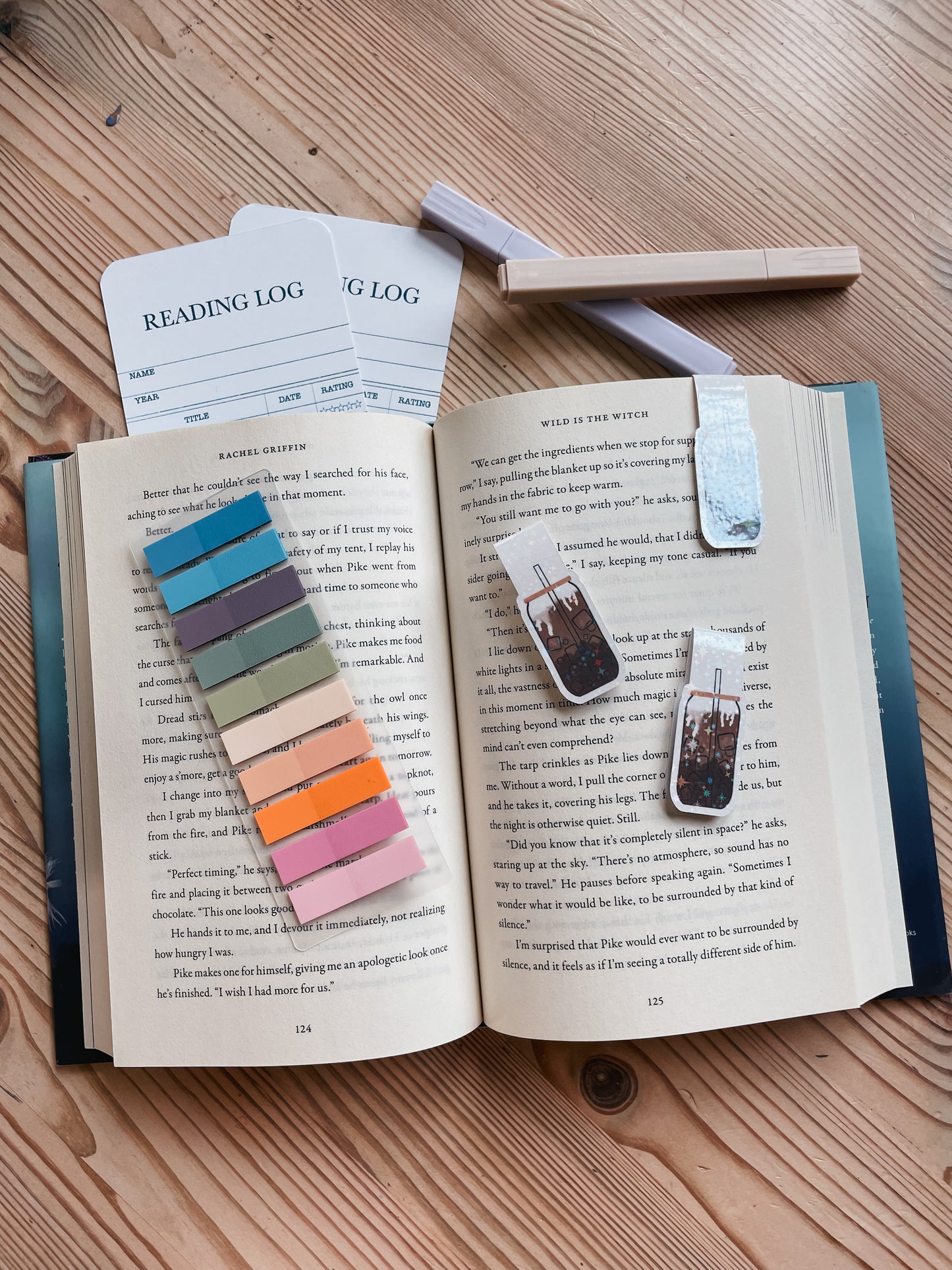 Iced Coffee Magnetic Bookmark