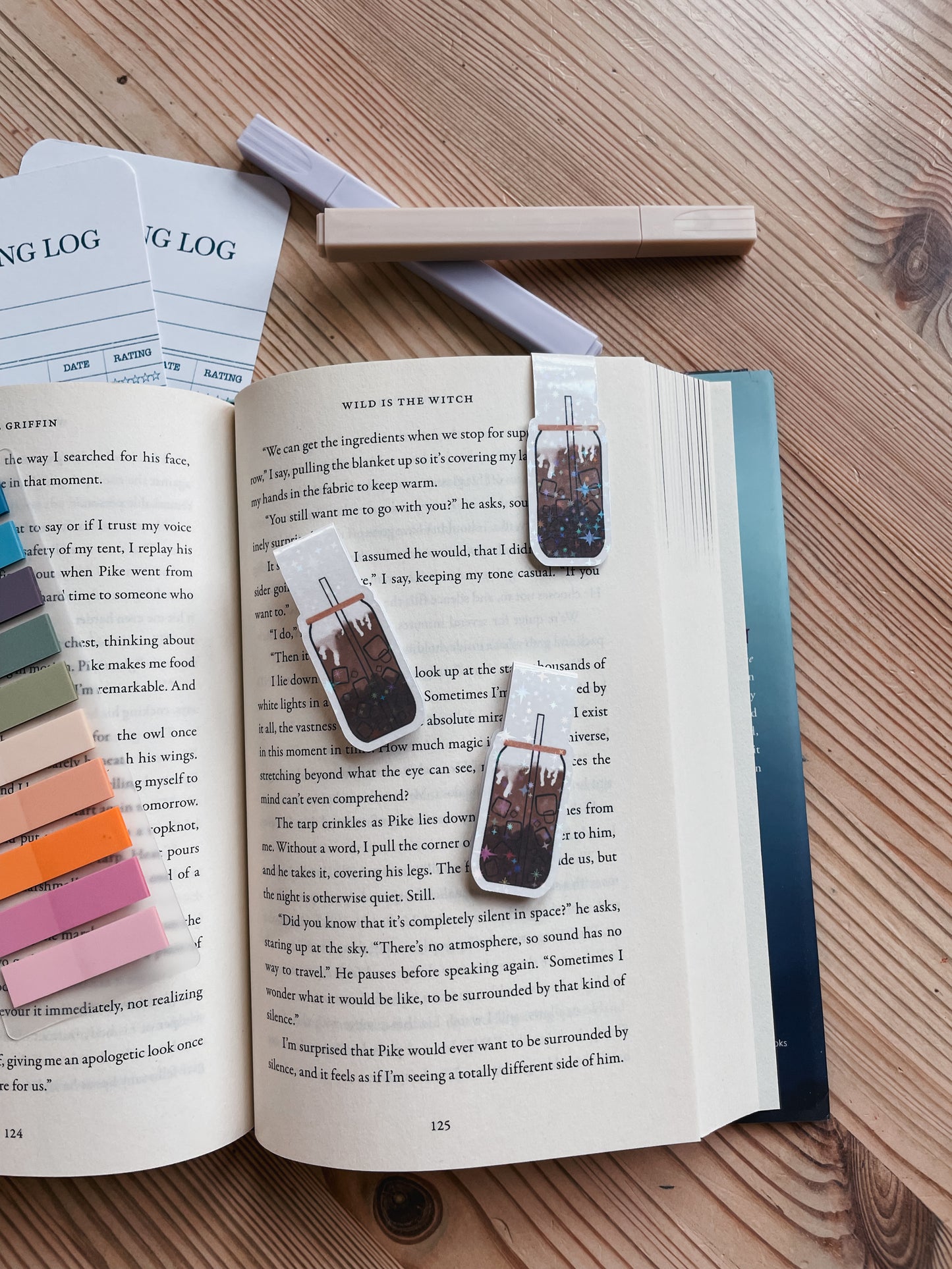 Iced Coffee Magnetic Bookmark