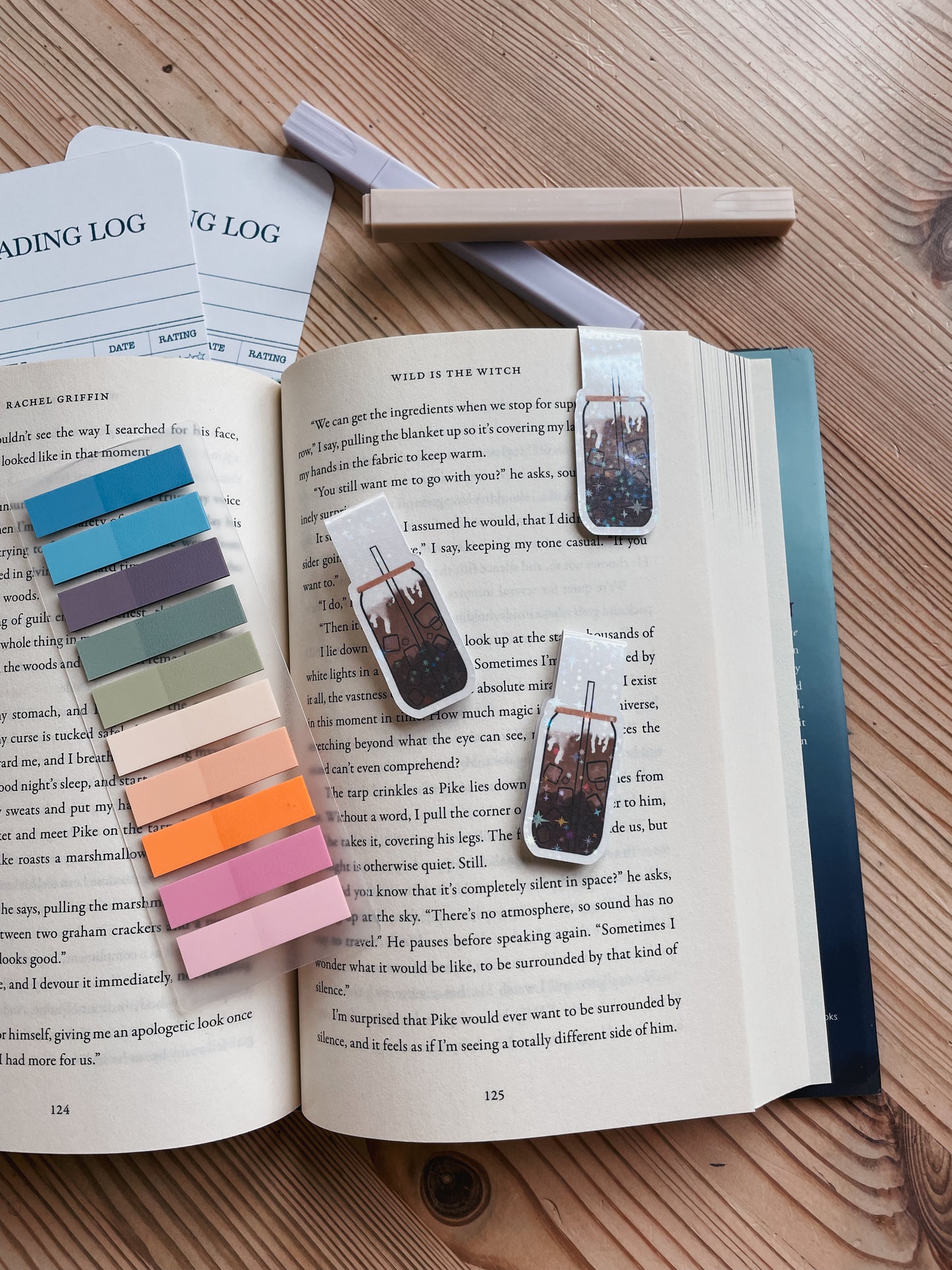 Iced Coffee Magnetic Bookmark