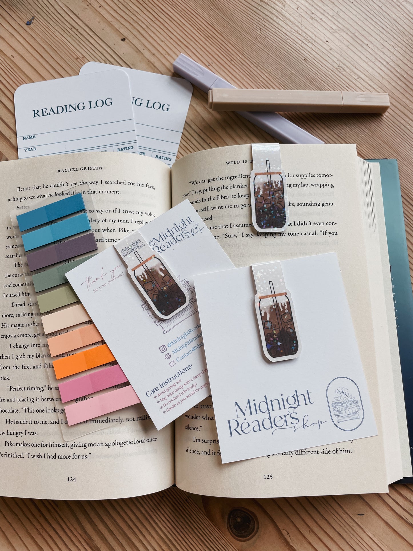 Iced Coffee Magnetic Bookmark