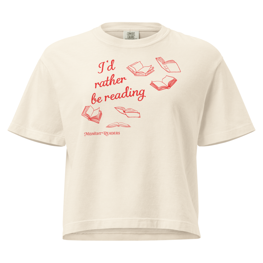 I'd Rather Be Reading Cropped T-Shirt