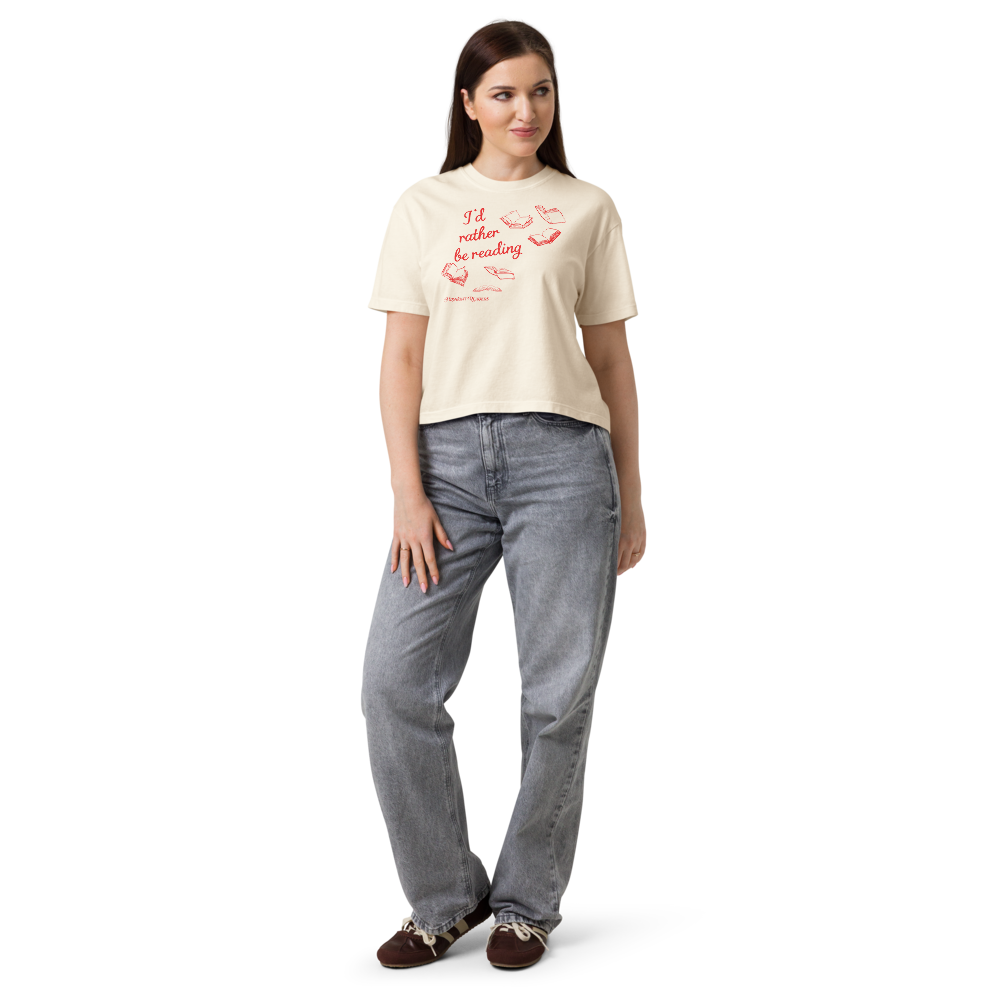 I'd Rather Be Reading Cropped T-Shirt
