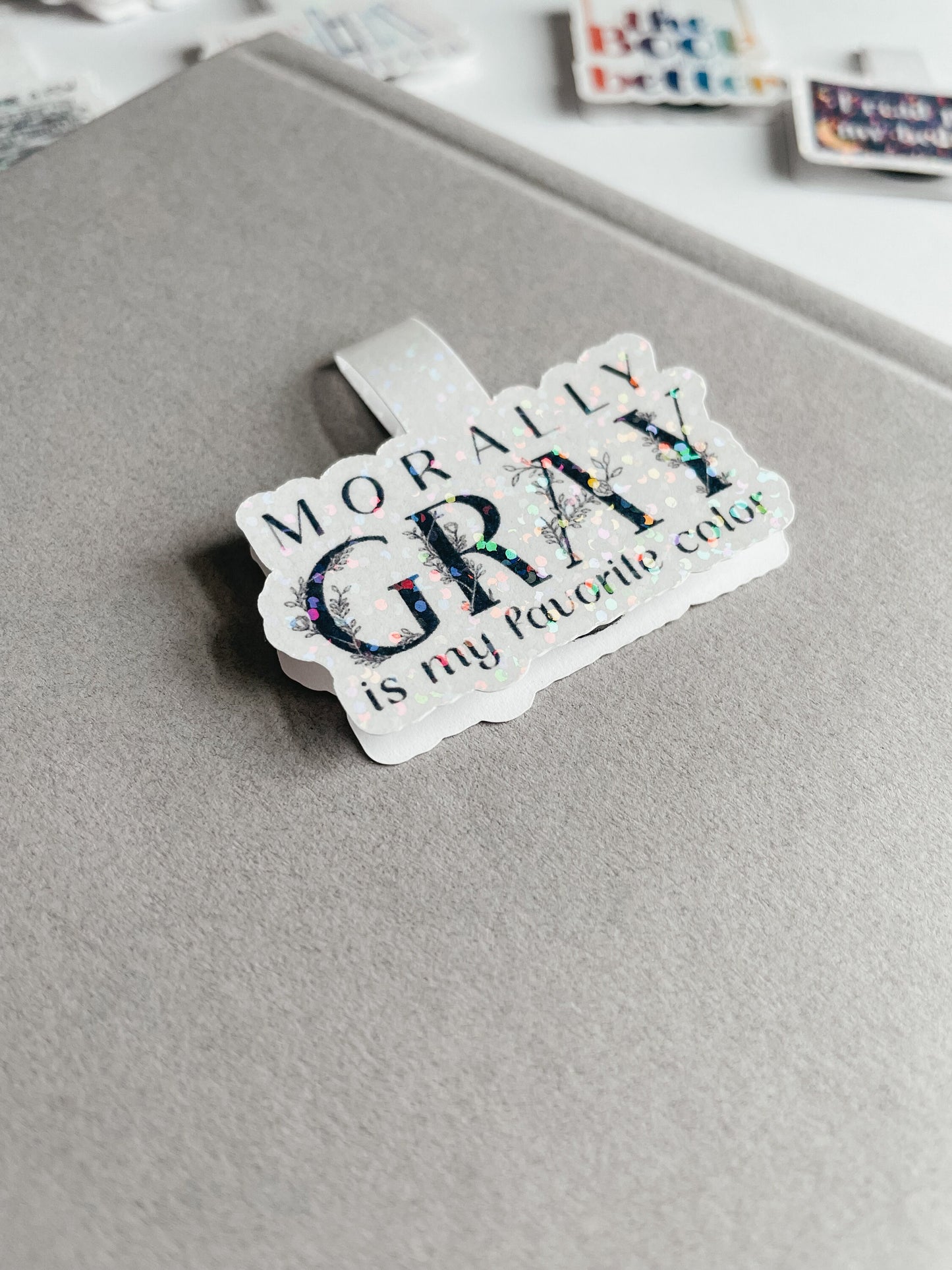 Morally Gray is my favorite color Magnetic Bookmark | Cute Bookmarks | Fantasy Bookmark | Bookish Gift | Holographic | Favorite Book Tropes