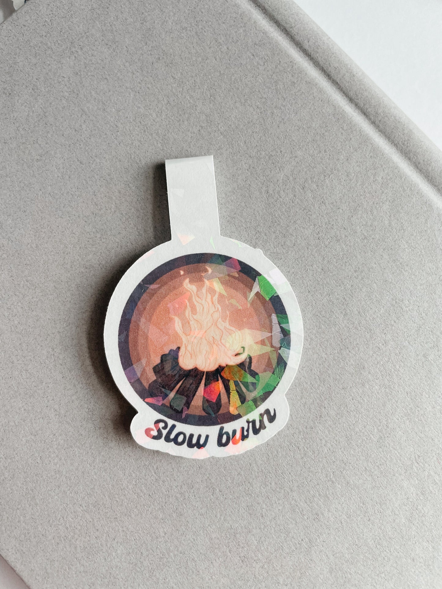 Slow Burn Magnetic Bookmark | Cute Bookmarks | Fantasy Bookmark | Bookish Gift | Holographic | Favorite Book Tropes