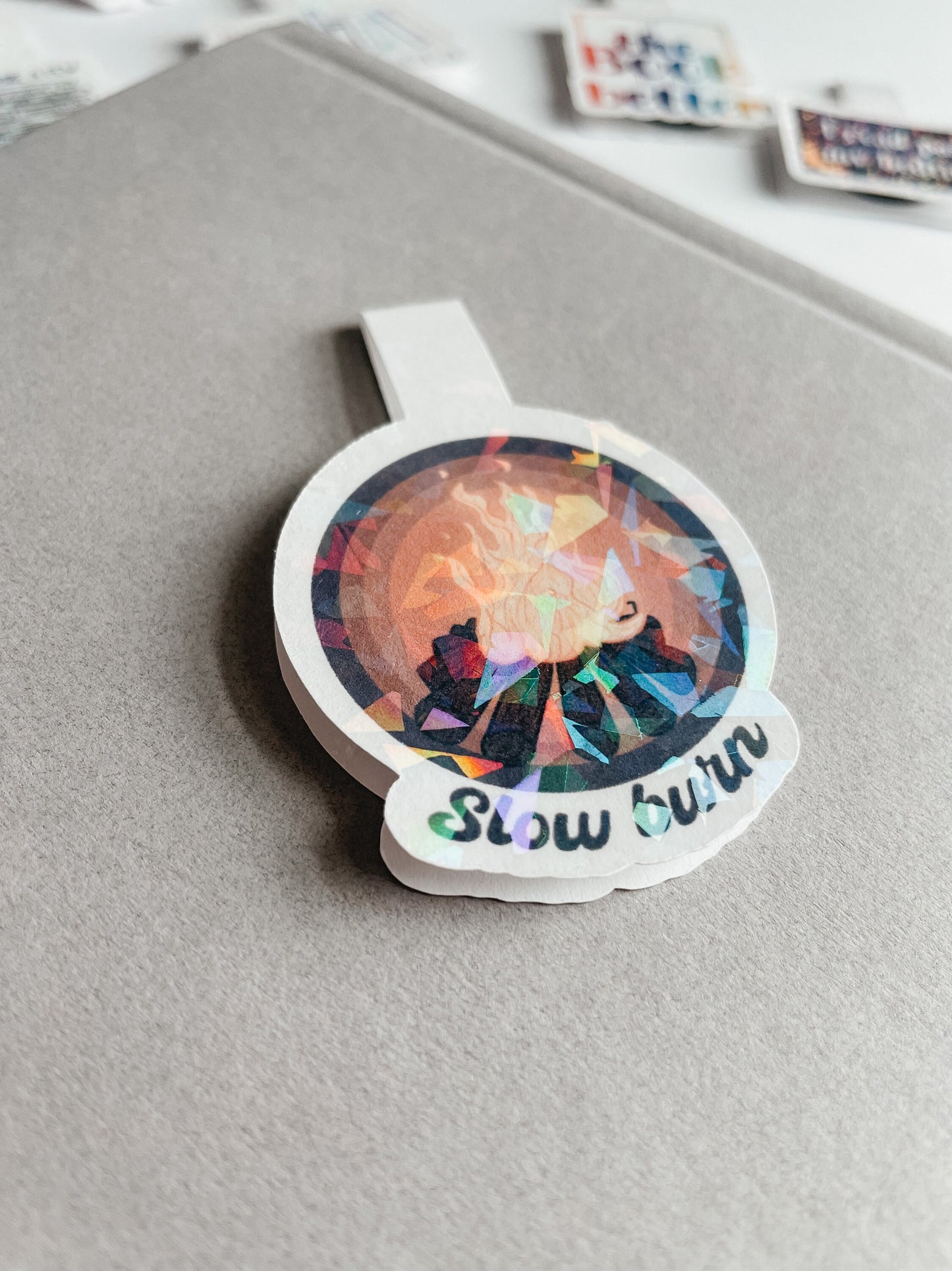 Slow Burn Magnetic Bookmark | Cute Bookmarks | Fantasy Bookmark | Bookish Gift | Holographic | Favorite Book Tropes