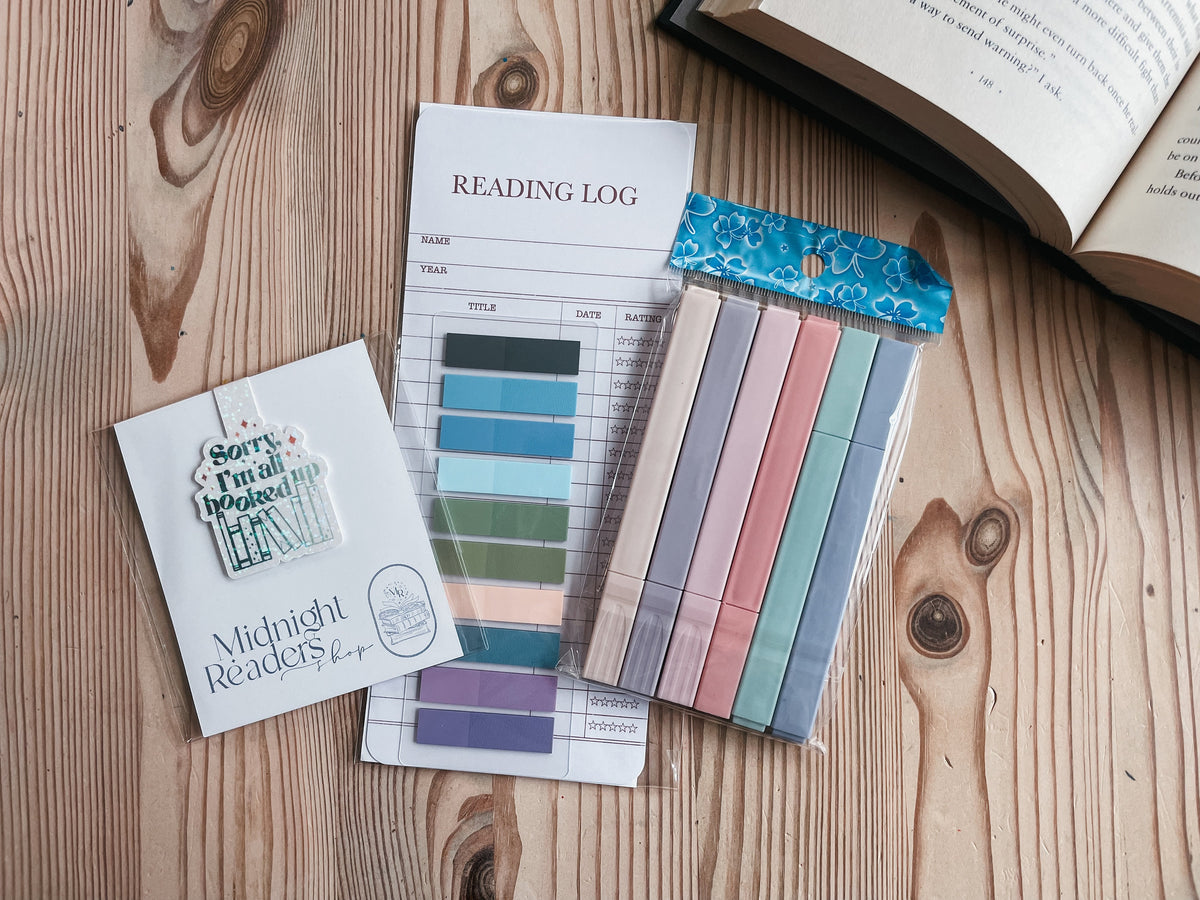 Book Annotation Kit Labels Book Annotating kit- bookmark reading log, annotating tabs, highlighte ...