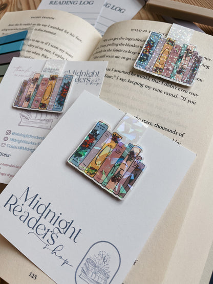 Floral Bookshelf Magnetic Bookmark