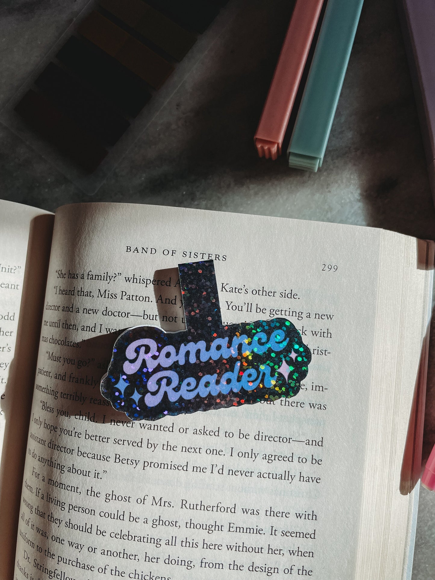 Romance Reader Magnetic Bookmarks | Romance tropes | Candy Hearts | A book a Day keeps reality away