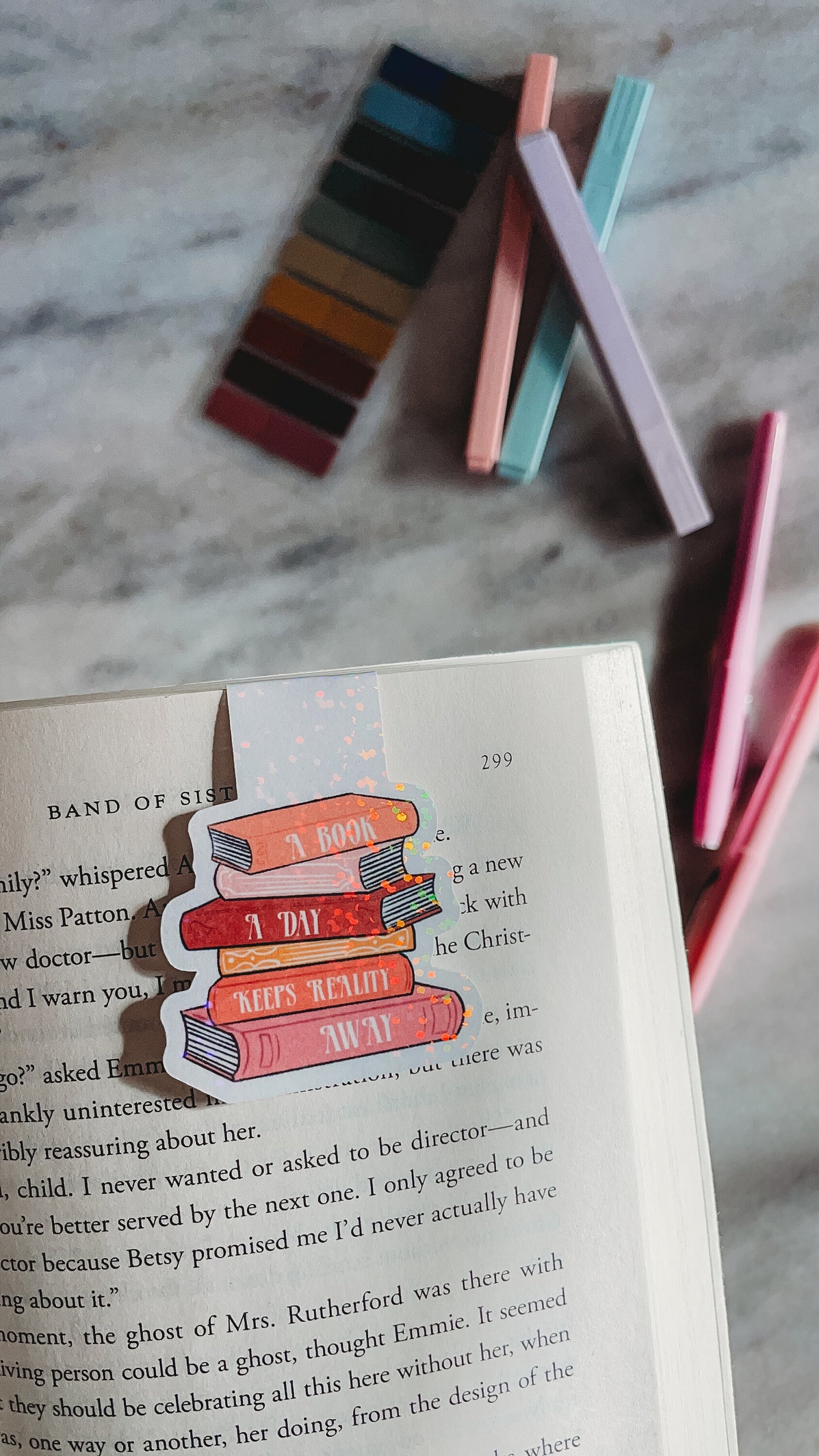 Romance Reader Magnetic Bookmarks | Romance tropes | Candy Hearts | A book a Day keeps reality away