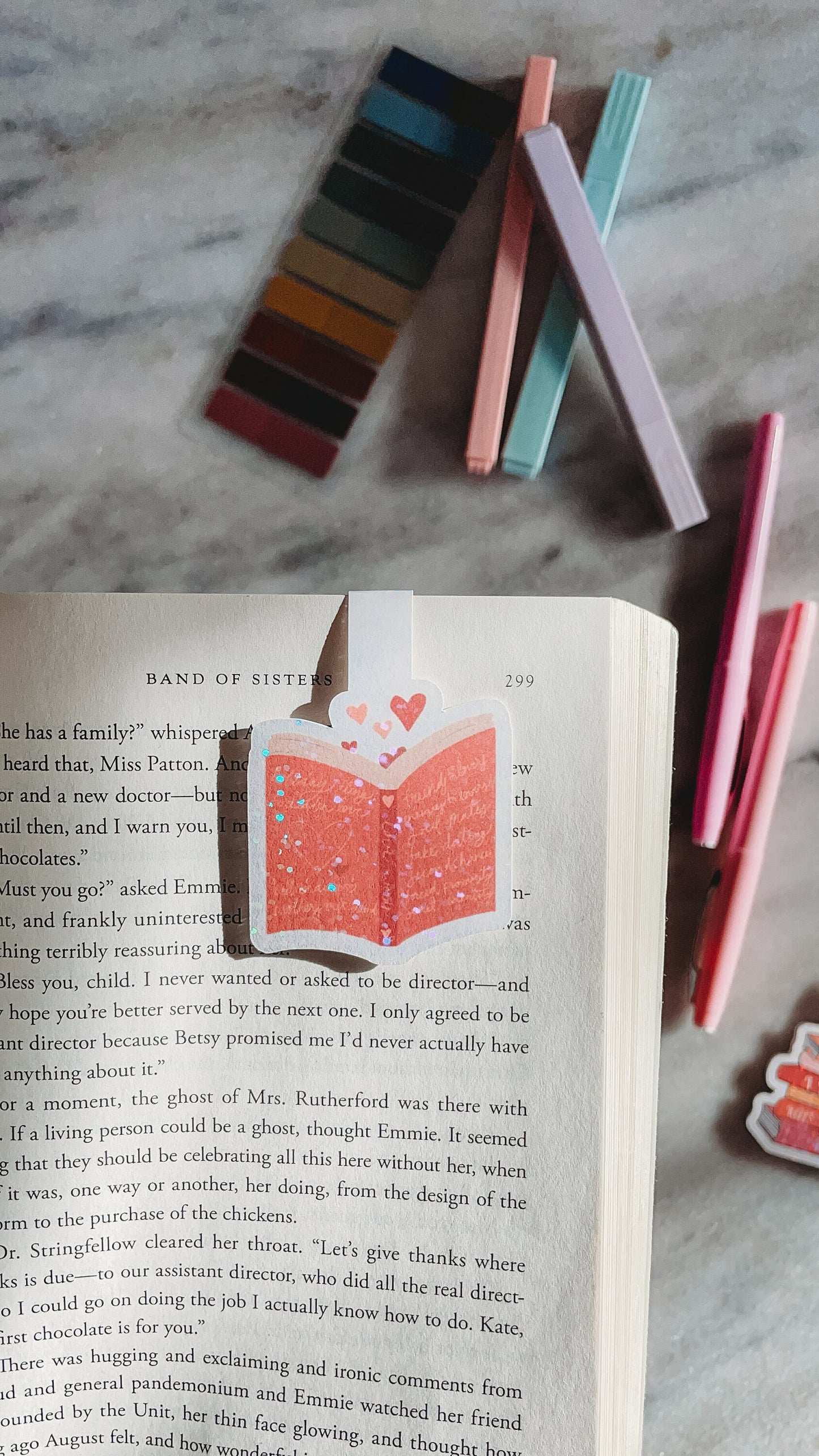 Romance Reader Magnetic Bookmarks | Romance tropes | Candy Hearts | A book a Day keeps reality away